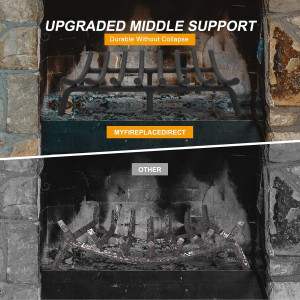 Fire Pit Grate - Fireplace Grate 20 Inch Heavy Dut...