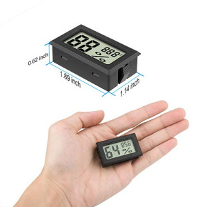 Mini Hygrometer Thermometer 2PCS Mini Digital Humi...