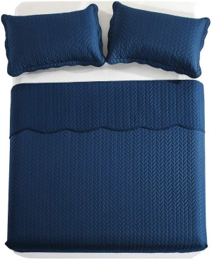 MOONLIGHT20015 Twin Quilt Set (66" x 86") with 1 P...