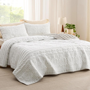 Bedsure King Quilt Bedding Set - Lightweight Summe...