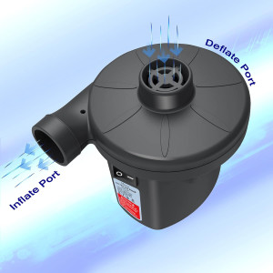 Quick-Fill Electric Air Pump with 3 Nozzles, AC 11...