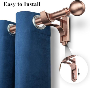 Curtain Rods for Windows 28 to 48 Inch: Upgraded K...