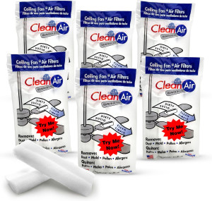 Ceiling Fan Air Filter (6 Packs)