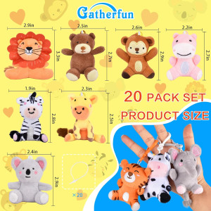 Valentine's Day Cards with Plush Keychains 20-Pack...