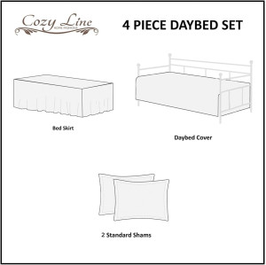 Cozy Line 4 Piece Daybed Cover Set - Carlotta Ligh...