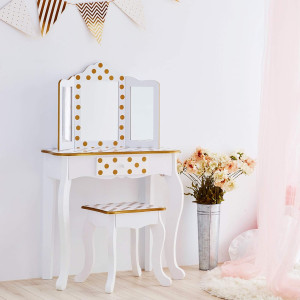 Teamson Kids Princess Gisele Polka Dot Print 2-Pie...