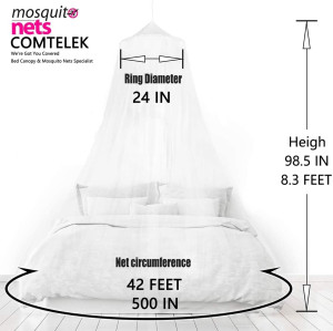 Mosquito Net Bed Canopy for Girls,King Canopy Bed...