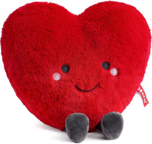 Cute Plush Red Heart Pillow Love Pillow Cushion To...
