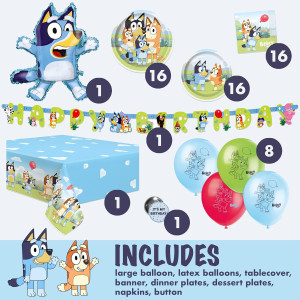 Unique Bluey Birthday Decorations | Bluey Party De...