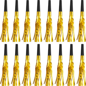 Sumind 24 Pieces Gold Noise Makers Glitter Noise M...