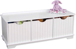 KidKraft Nantucket Wooden Storage Bench with Three...