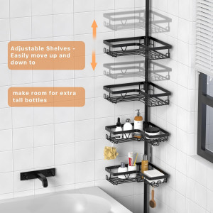 KEGII Corner Shower Caddy Tension Pole - Shower Te...