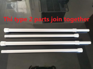 2 Pack Spring Tension Curtain Rod Adjustable 28-43...