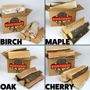Wilson Cherry Split Firewood - Seasoned Natural Ki...