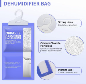 CLEVAST Moisture Absorbers Packets 10 Pack, Dehumi...
