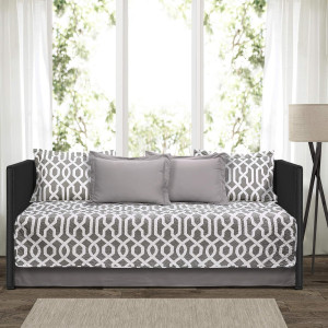Lush Decor Edward Trellis Patterned 6 Piece Daybed...