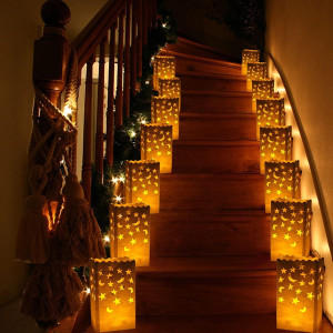 50 pcs White Luminary Candle Bags Special Lantern...