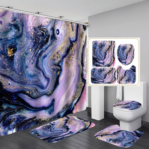 Bathroom Sets with Shower Curtain and Rugs, Shower...