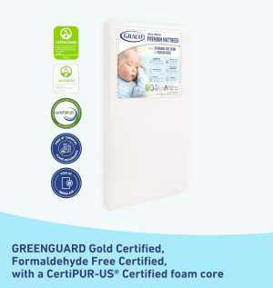 Graco Premium Crib & Toddler Mattress - GREENGUARD...
