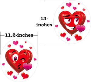 Iconikal 2-Piece Toilet Seat Cling Decoration Set,...