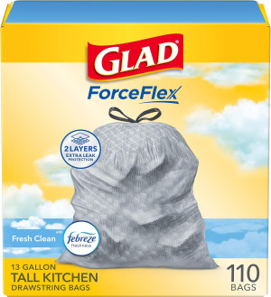 Glad Tall Kitchen Drawstring Trash Bags - Odorshie...