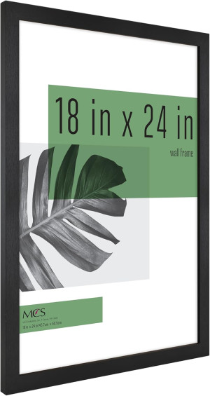 MCS Studio Gallery 18x24 Poster Frame Black Woodgr...