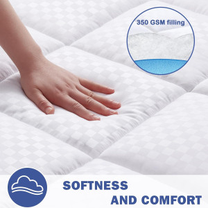 OLANLY Queen Quilted Fitted Mattress Pad, Elastic...
