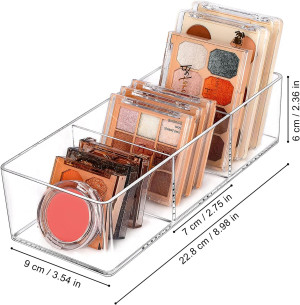 JessLab Acrylic Organizer, 3 Cube Sections Makeup...