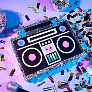 Boombox Pinata - 80s and 90s Theme Party Decoratio...