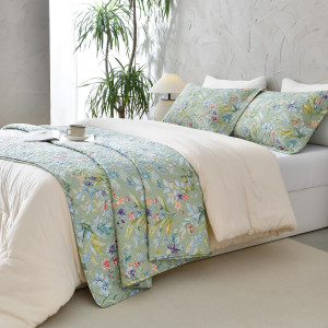 Sanracie Oversized King Bedspread(128"x120"),100%...
