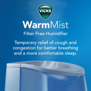 Vicks 1 Gal Warm Mist Humidifier for Bedrooms. Soo...