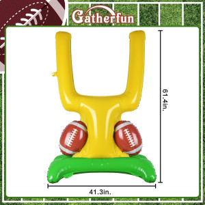 Football Party Supplies Kit - Goal Post Balloon Se...