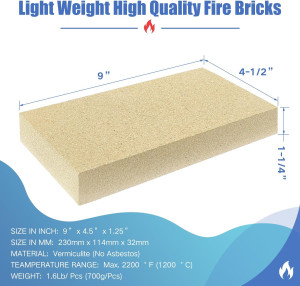 Woodstove Firebricks, Upgrade Fire Bricks Replacem...