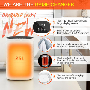 DOACE Upgrade Towel Warmer Bucket, 26L Large Towel...