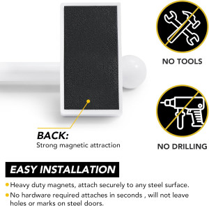 Deconovo Magnetic Curtain Rods for Doors & Windows...