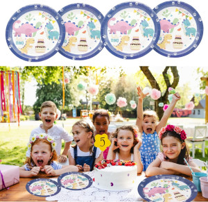 Disposable Party Plates, Party Paper Plates Pack o...