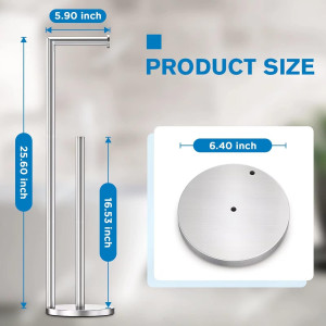 Toilet Paper Holder Stand, Toilet Paper Stand Brus...