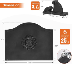 Fireback for Fireplace 20 Inches - Fireplace Back...