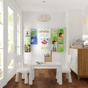 Wallniture Barre Wire Picture Hangers for Kids Cra...