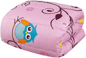 Sapphire Home 6 Piece Owl Bedding Set for Girls, K...
