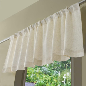 Valea Home Linen Valance for Kitchen Rod Pocket Ru...