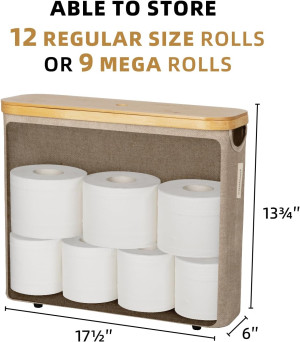 StorageWorks Toilet Paper Storage Basket, Toilet P...