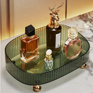 Makeup Perfume Organizer, Bathroom Vanity Tray, De...