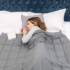 Weighted Blanket for Adults (12lbs, 48"x72" Twin S...