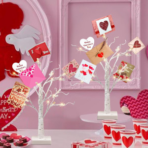 Vanthylit Money Tree Gift Holder Set of 2, 24 LED...