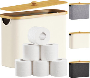 Lifewit Toilet Paper Storage, Bamboo Toilet Paper...