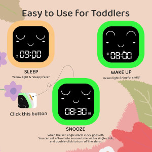 ANTOKING Kids Alarm Clock, Ok to Wake Clock with N...
