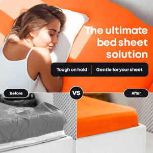5 STARS UNITED Bed Sheet Straps Set, Elastic Faste...