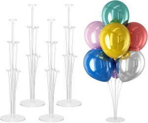 4 Set Balloon Stand Kit - Table Balloon Stands wit...