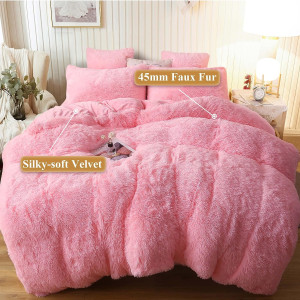 XeGe Plush Shaggy Duvet Cover, Luxury Ultra Soft C...